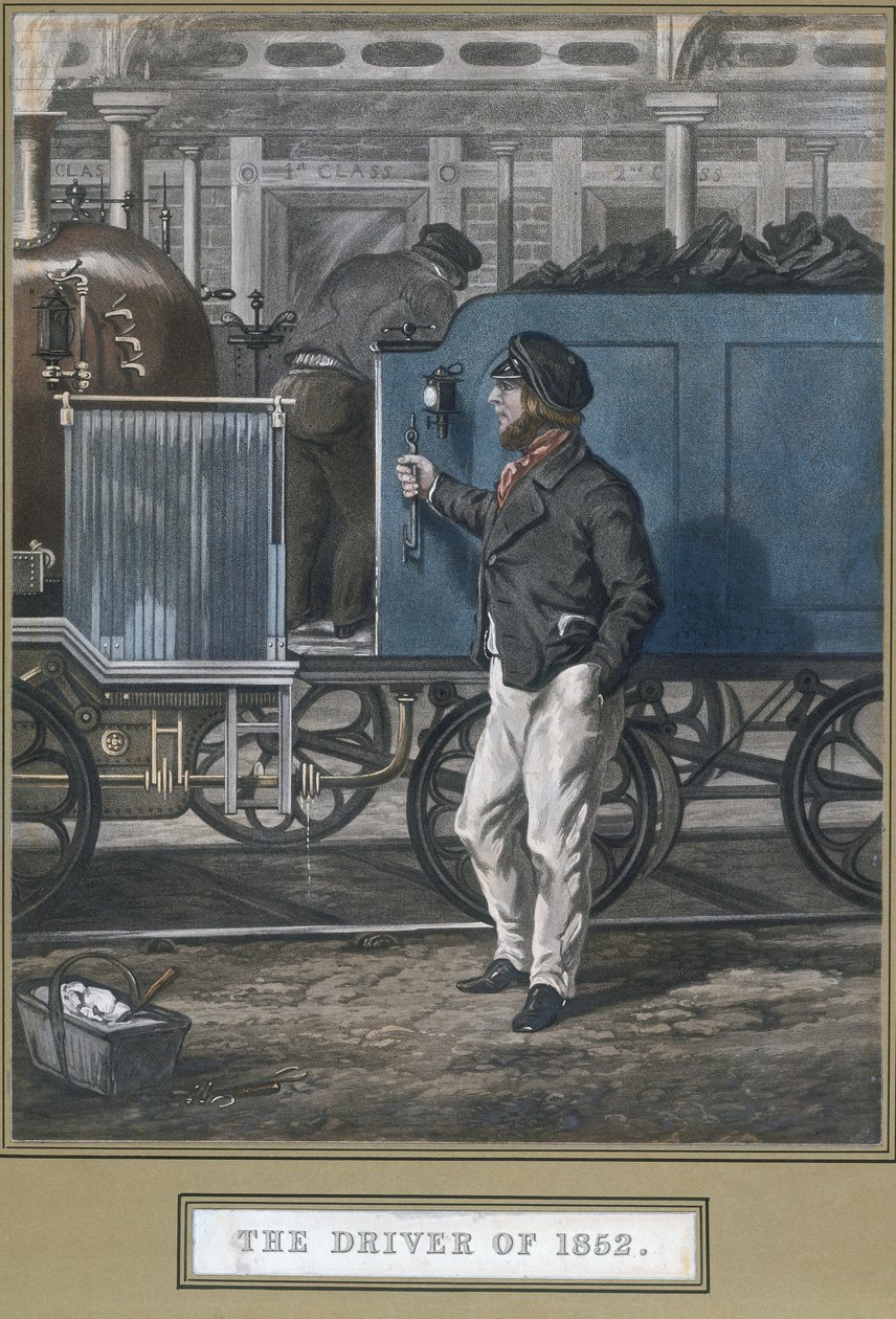 O motorista de 1852, gravado por John Harris (1811-65) publicado em 26 de maio de 1852 de Henry Thomas after Alken