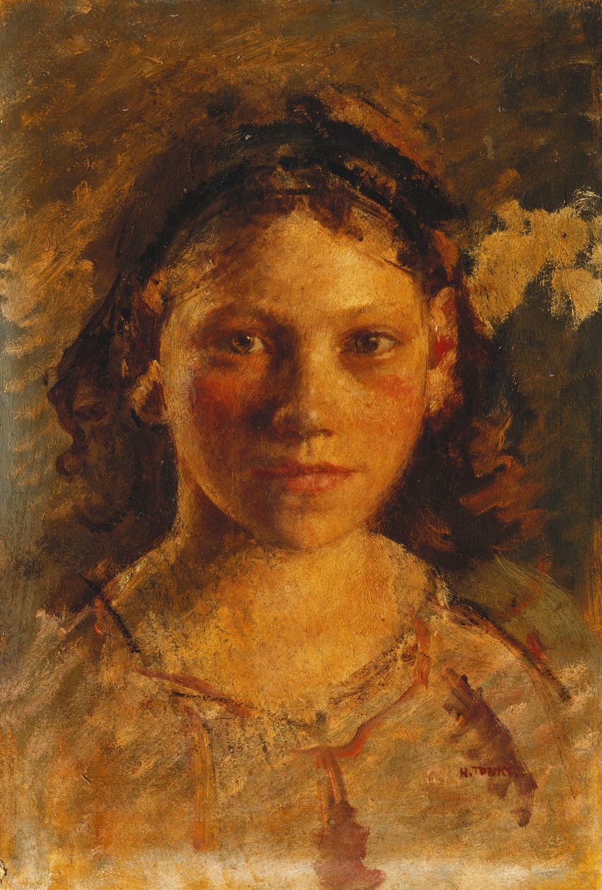 Cabeça de menina de Henry Tonks