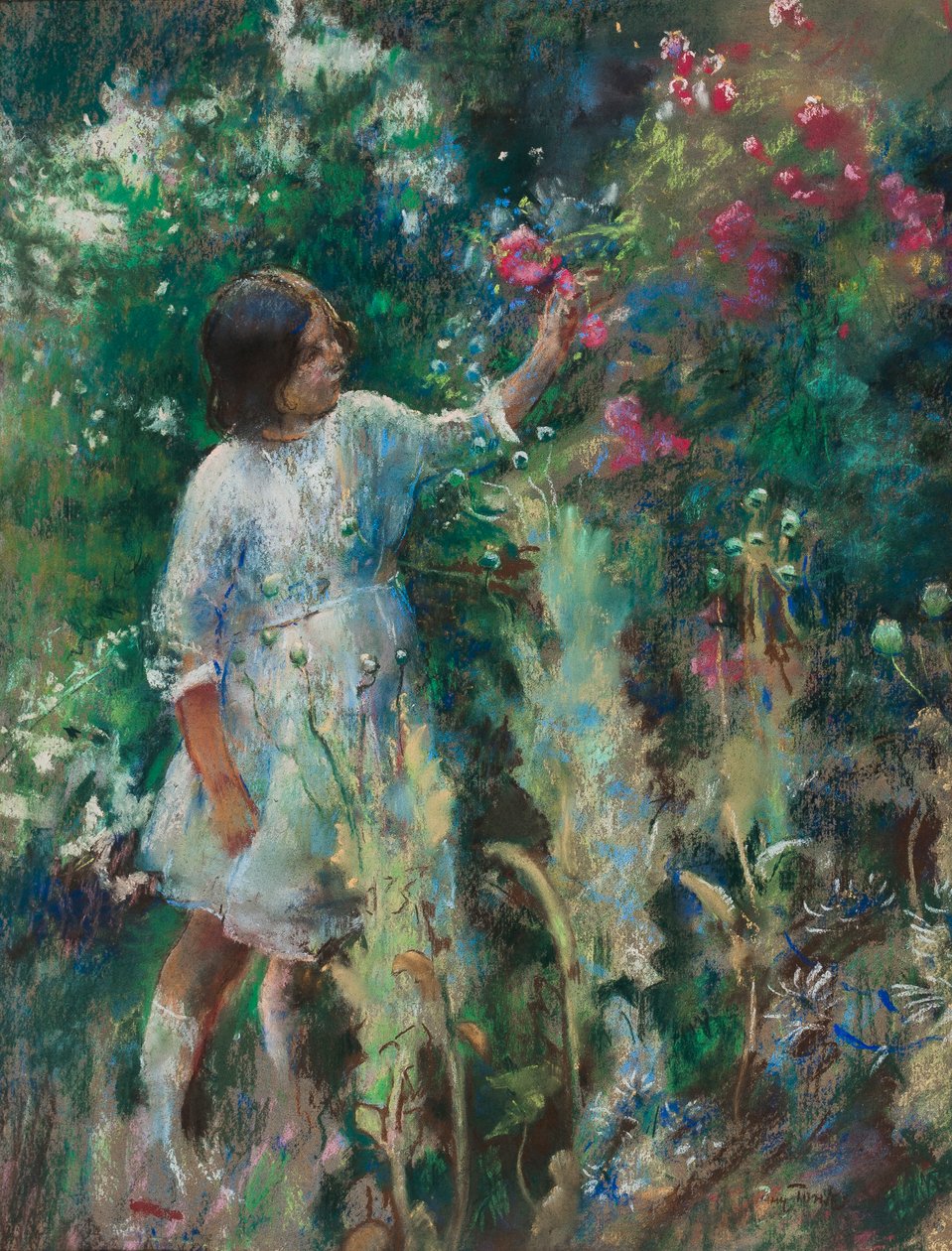 No jardim, c.1900 de Henry Tonks
