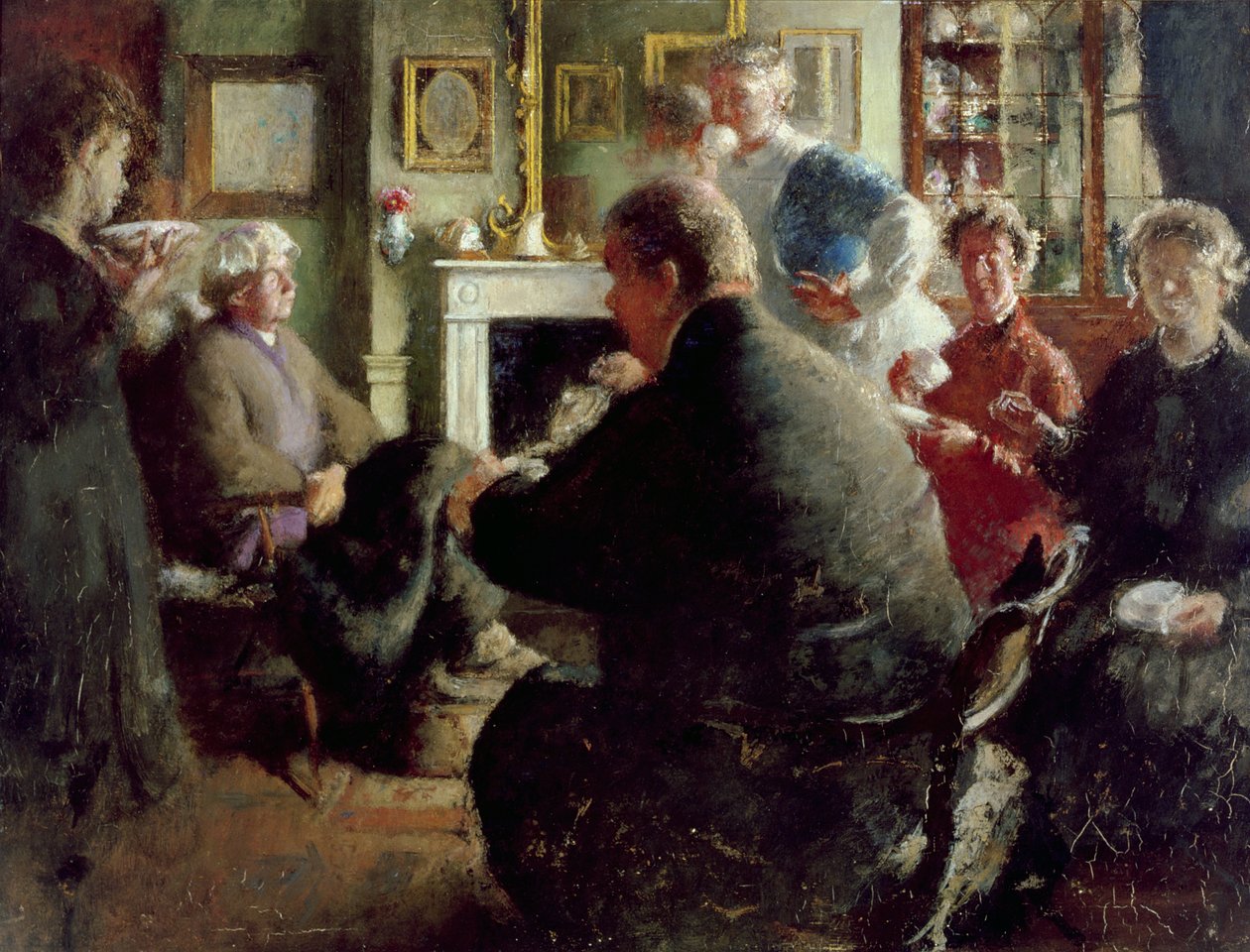 Steer at Home, 109 Cheyne Walk (na véspera de Natal) c.1929-30 de Henry Tonks