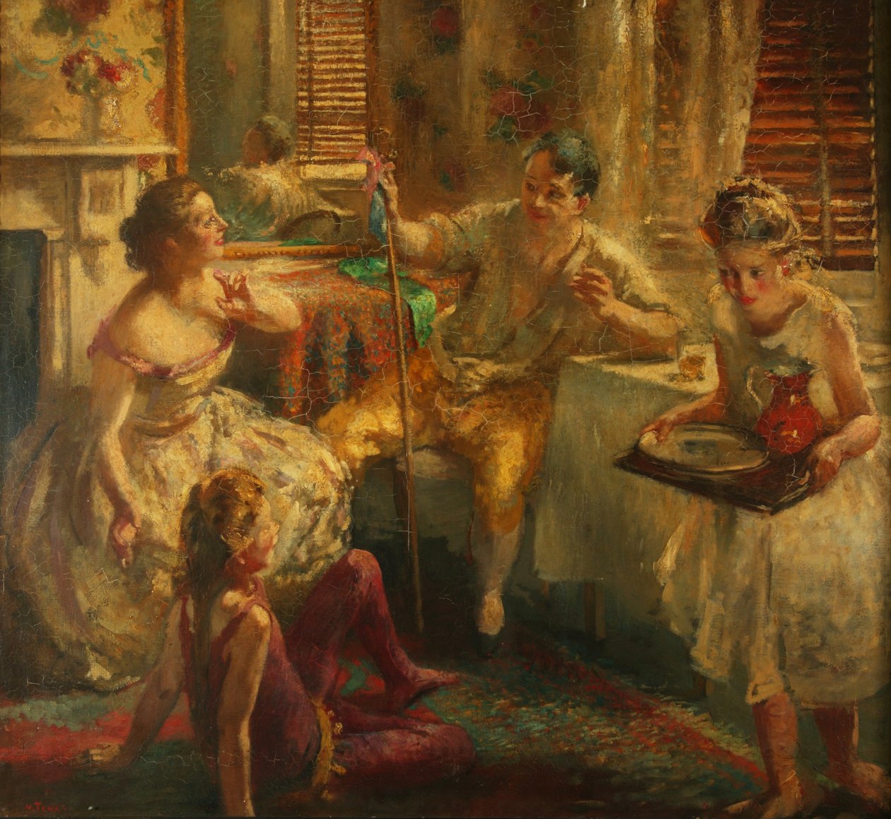 Jogadores de rua de Henry Tonks