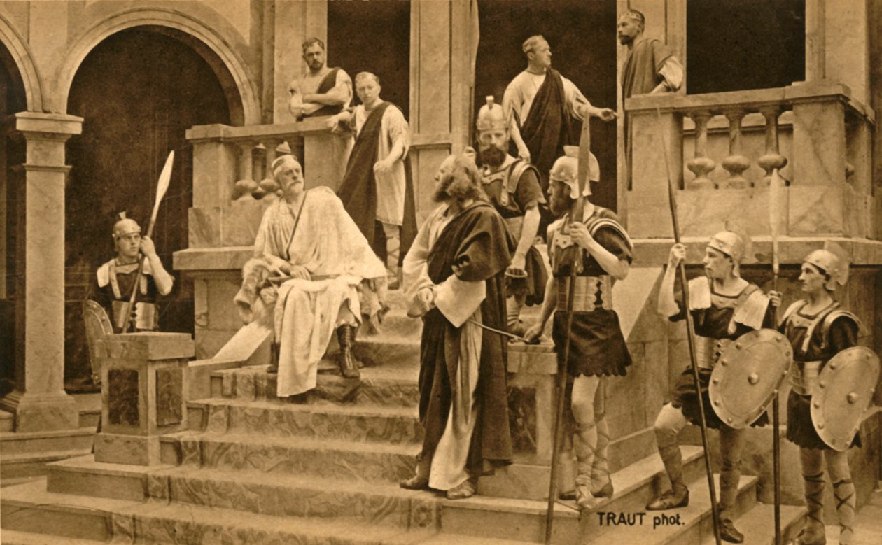 Jesus antes de Pilatos, 1922. de Henry Traut