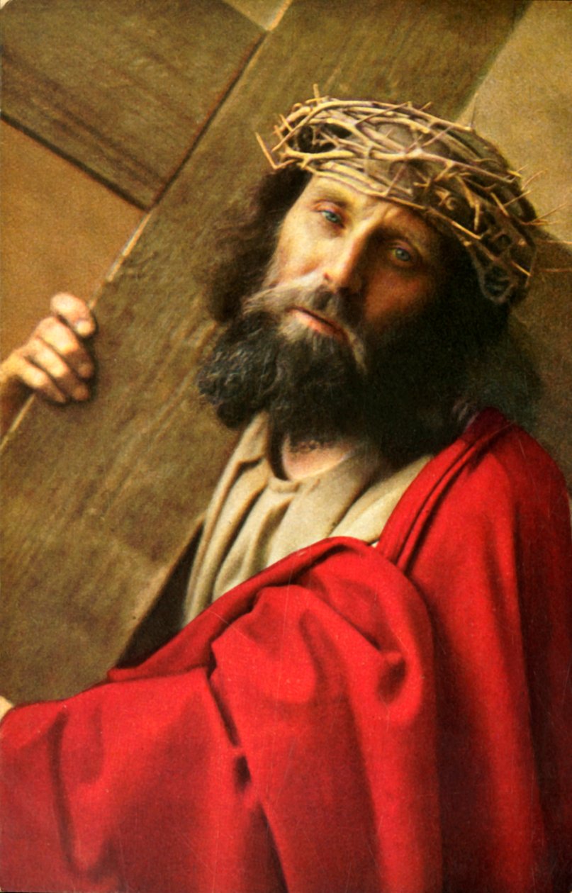 Jesus carregando a cruz, 1922. de Henry Traut