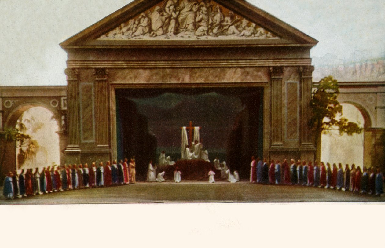 Veneração da Cruz, com coro, 1922. de Henry Traut