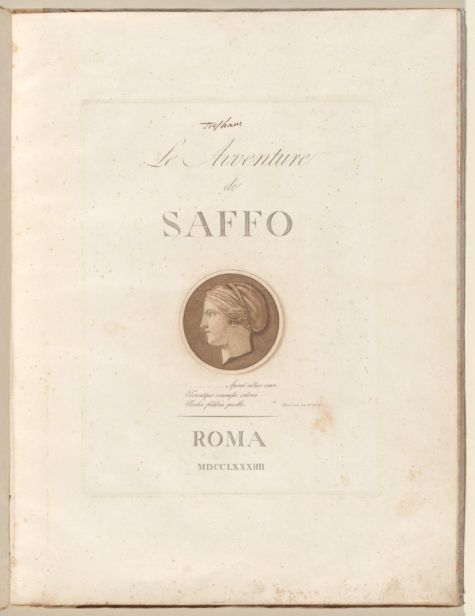 Le Avventure di Saffo (The Adventures of Sappho) de Henry Tresham