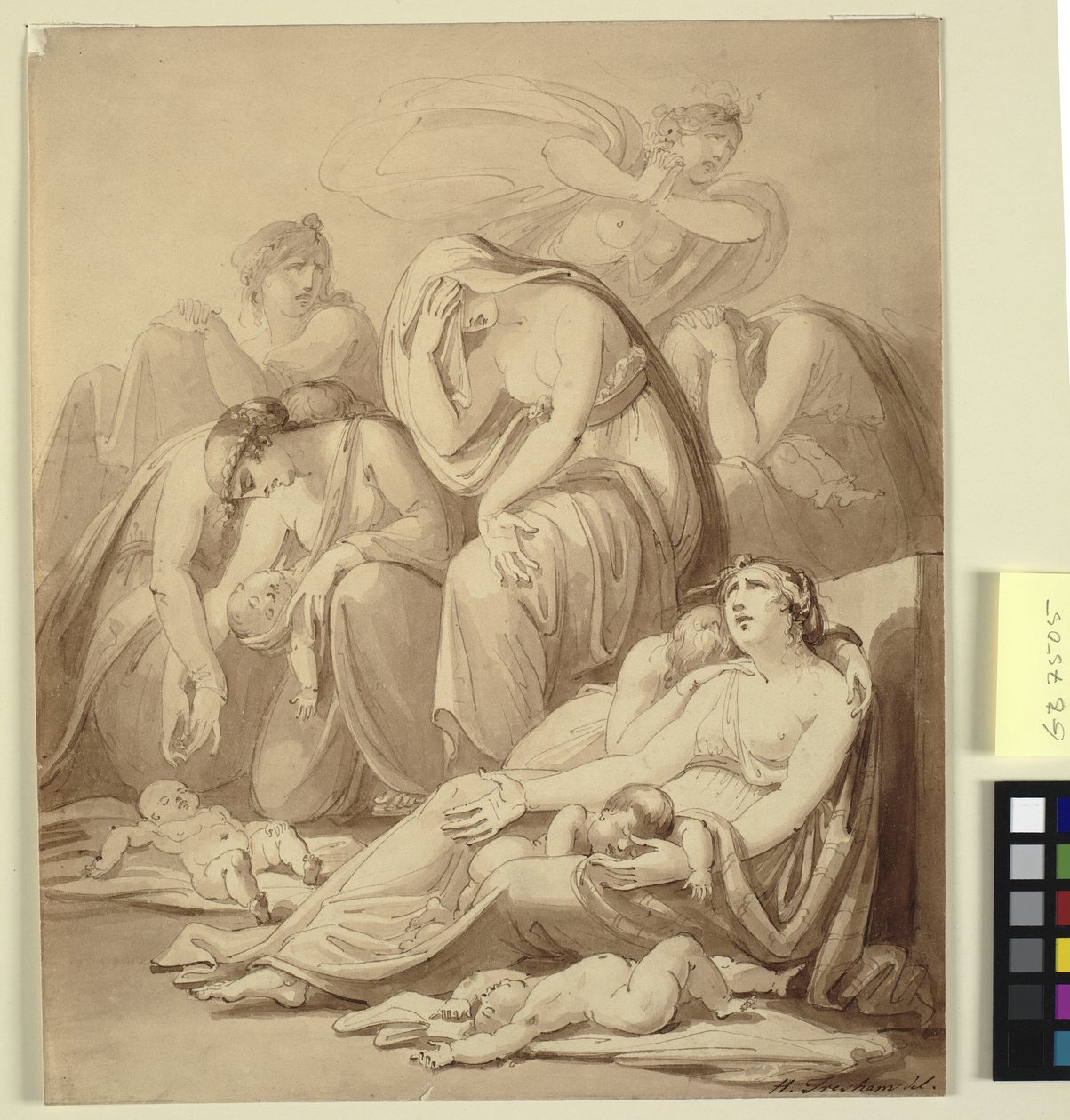 Mães lamentando após o Massacre dos Inocentes de Henry Tresham