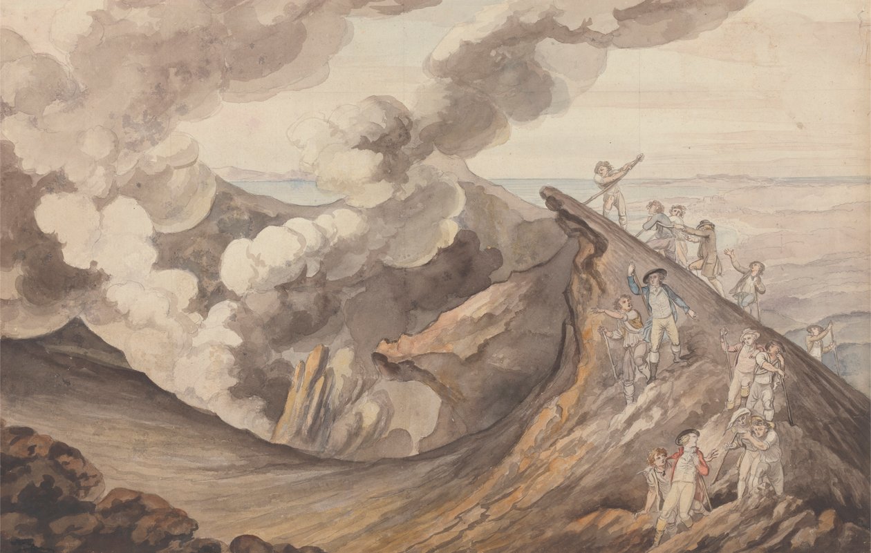 A Ascensão do Vesúvio de Henry Tresham