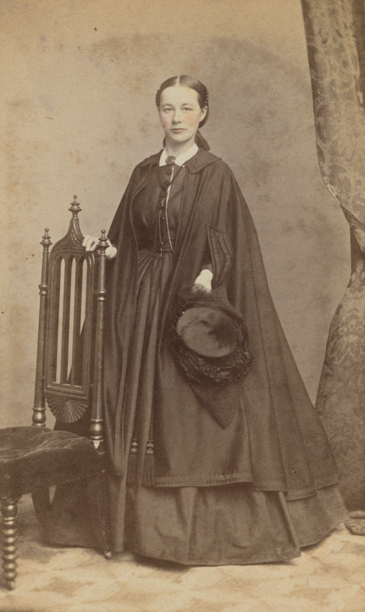 Carte-de-visit retrato de Carrie N. Lacy, 1865. de Henry Ulke