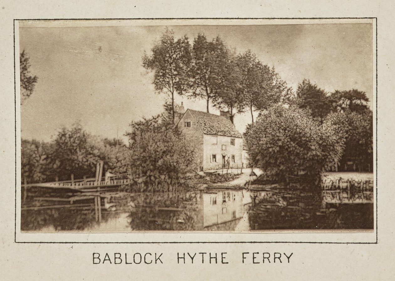 Bablock Hythe Ferry de Henry W. Taunt