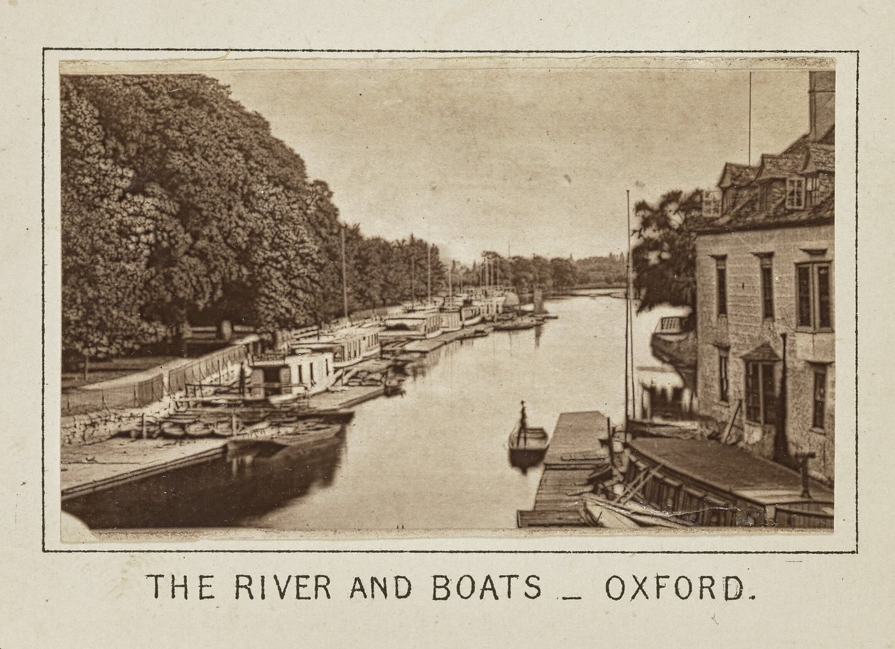 O rio e os barcos - Oxford de Henry W. Taunt
