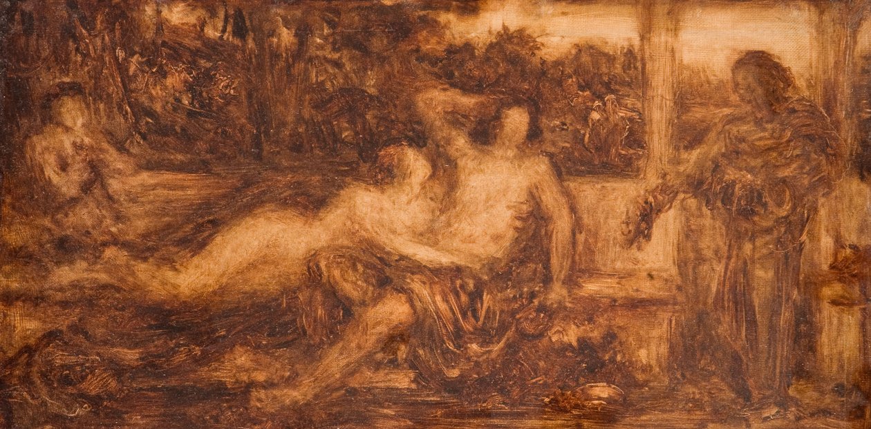 Estudo de figuras nuas e drapeadas, 1880. de Henry Wallis