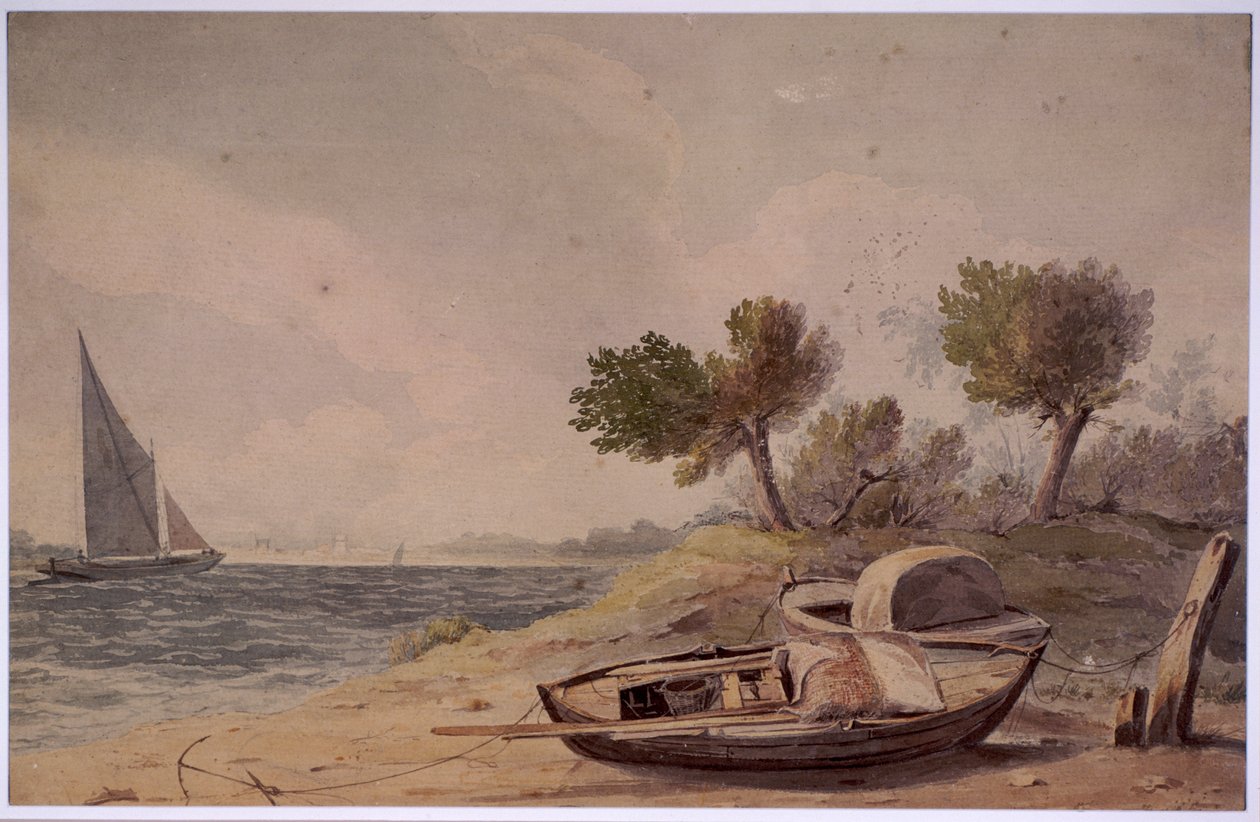 Perto de Battersea, Londres, 1818. de Henry Walter