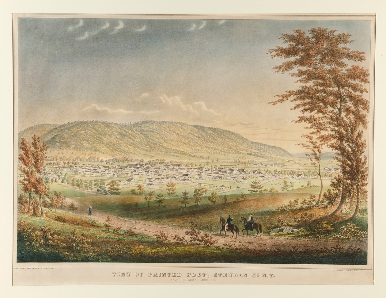 Vista do Posto Pintado, Steuben Co. NY Do Lado Norte de Henry Walton
