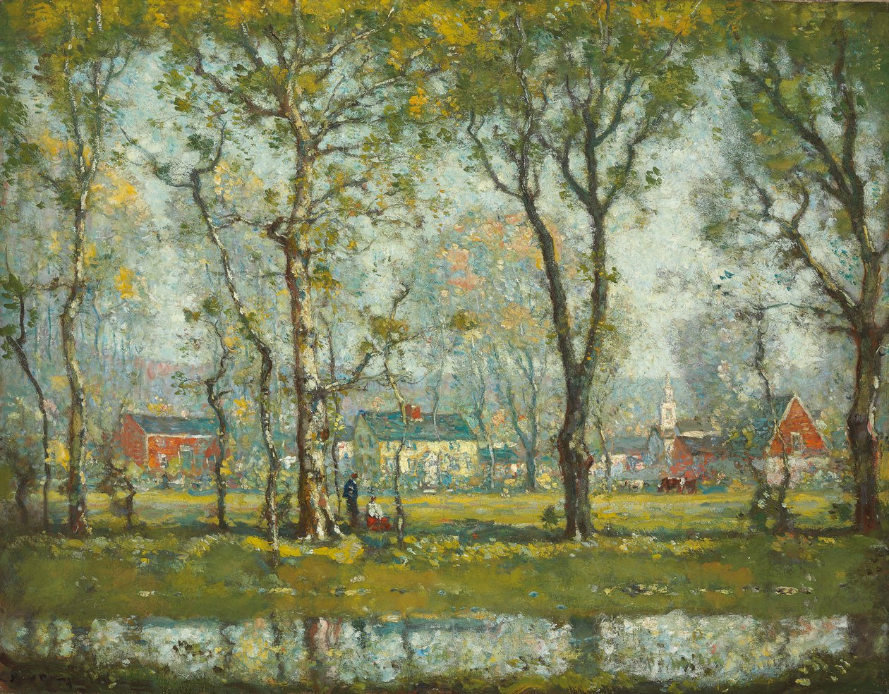 New England Village de Henry Ward Ranger