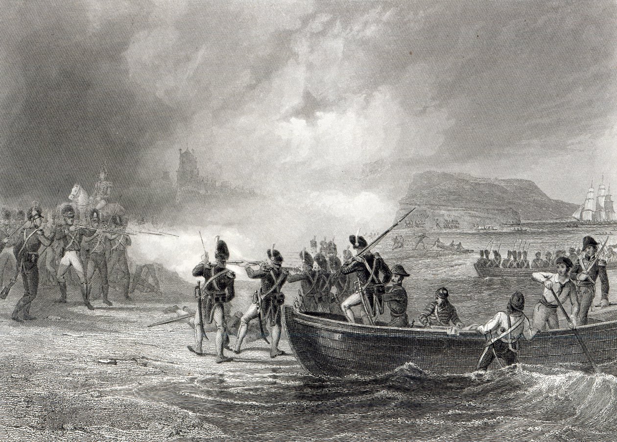 Tentativa da frota francesa de desembarcar em Bantry Bay, Cork em 1796 de Henry Warren
