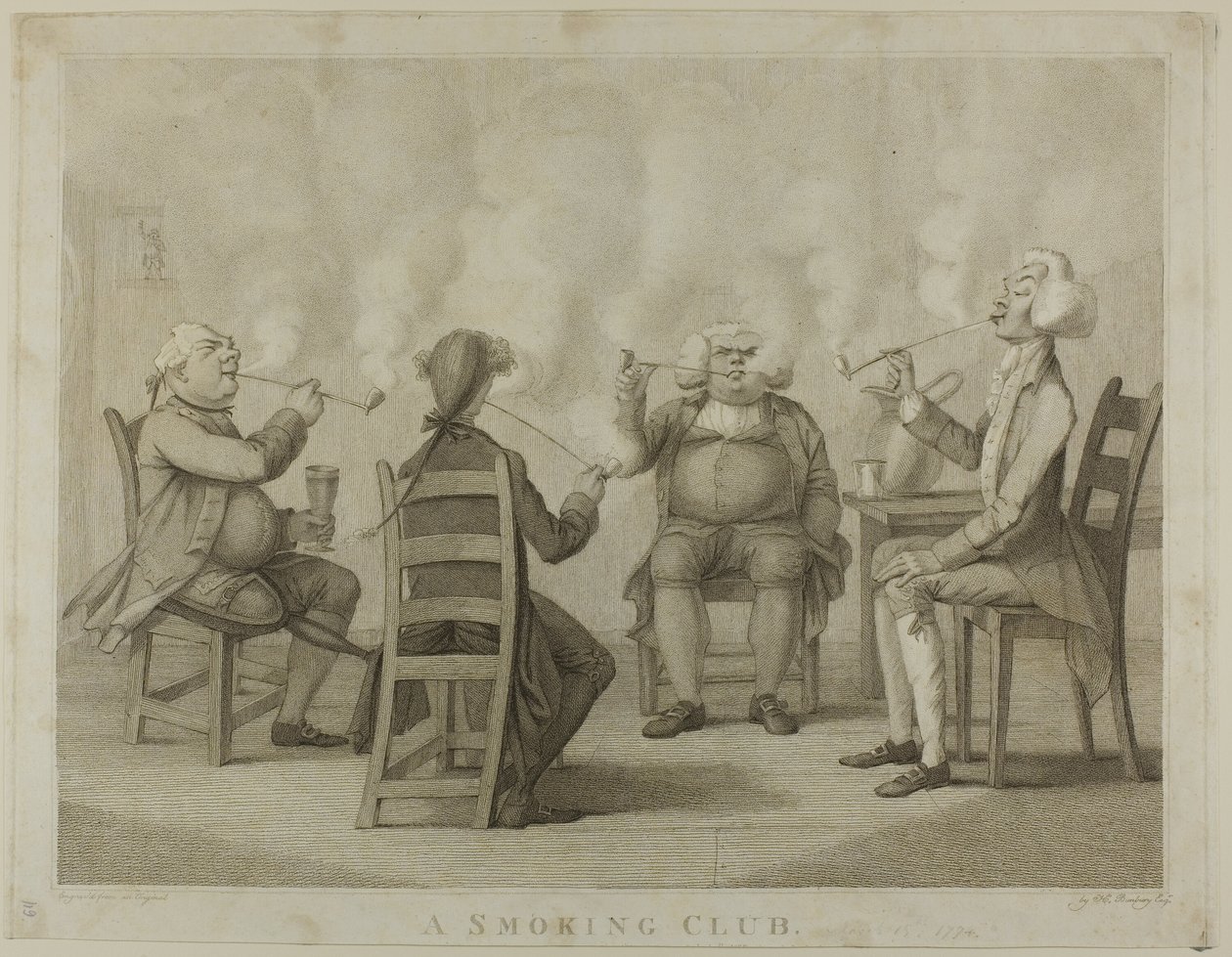 Um clube de fumantes de Henry William Bunbury
