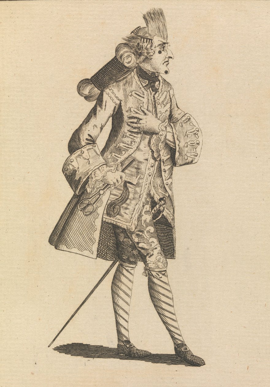 Monsieur Le Frizeur, 21 de Maio de 1771. de Henry William Bunbury.