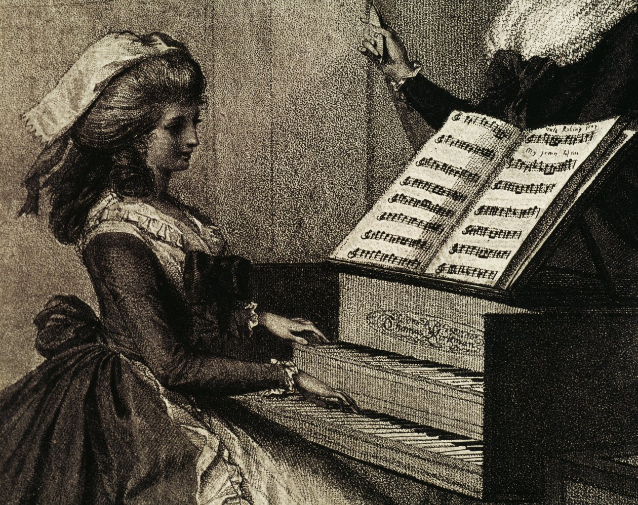 A lição de música de Henry William Bunbury