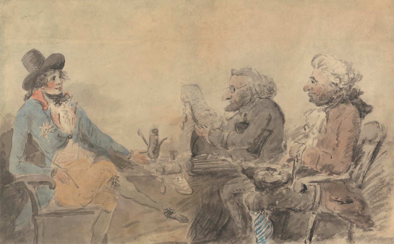 O Príncipe Regente e os Moneylenders de Henry William Bunbury