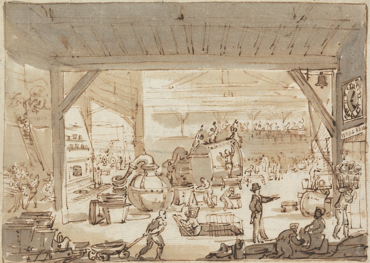 Interior de um Cobreiro, Pista de Sapatos de Henry William Burgess