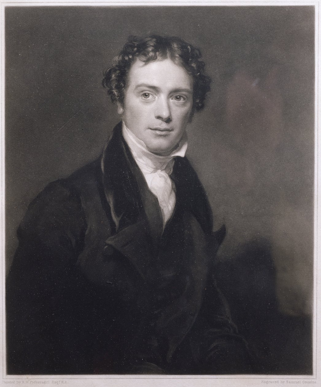 Retrato de Michael Faraday (1791-1867) gravado por Samuel Cousins (1801-1887) 1830 de Henry William Pickersgill