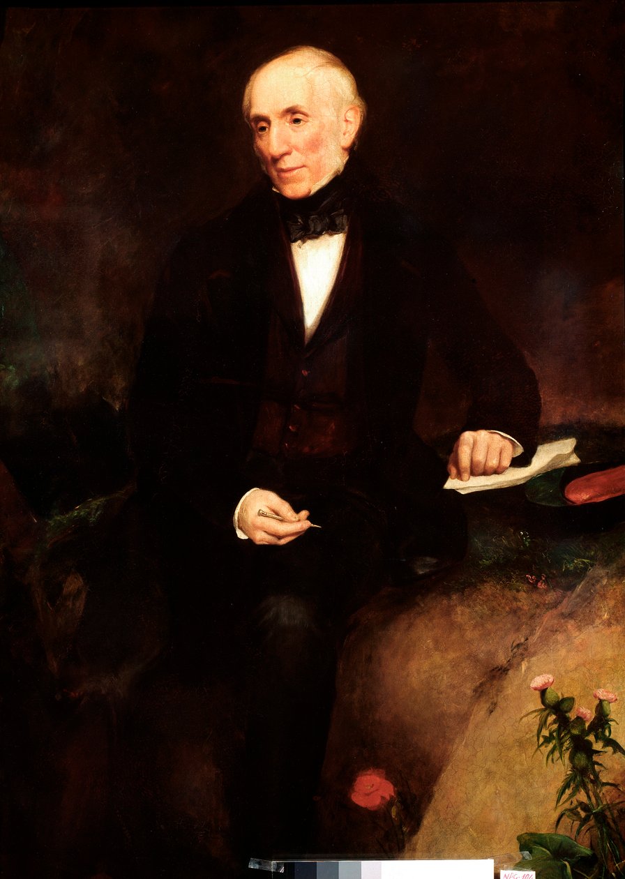 Retrato de William Wordsworth (1770-1850) Pintura Poeta Britânica de Henry William Pickersgill (1782-1875) Londres do século XIX, Galeria Nacional de Retratos de Henry William Pickersgill