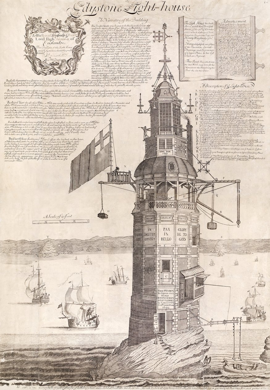 Casa clara de Edystone, bar. C. 1762 de Henry Winstanley