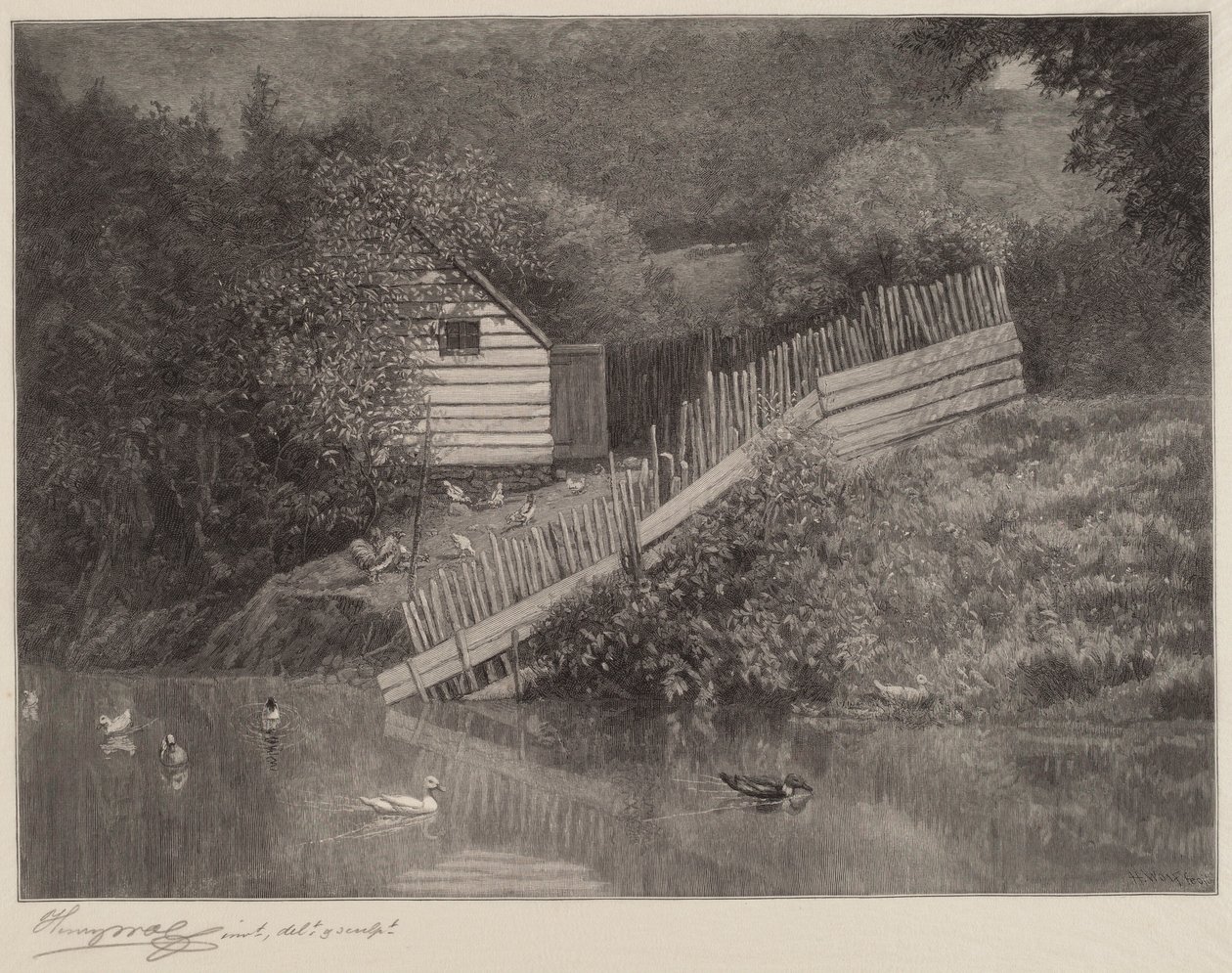 Um lago de patos de Henry Wolf