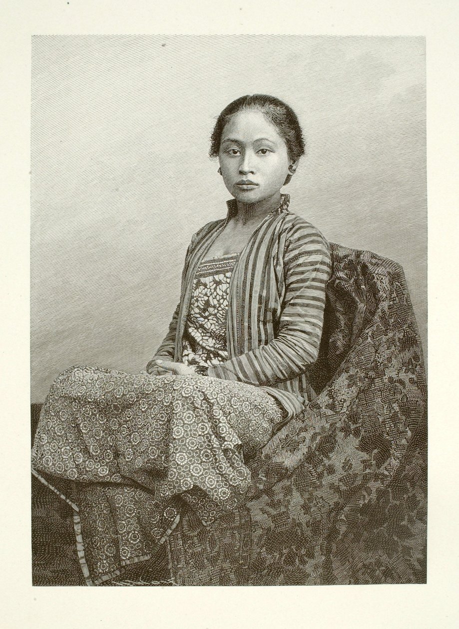 Uma jovem mulher javanesa de Henry Wolf