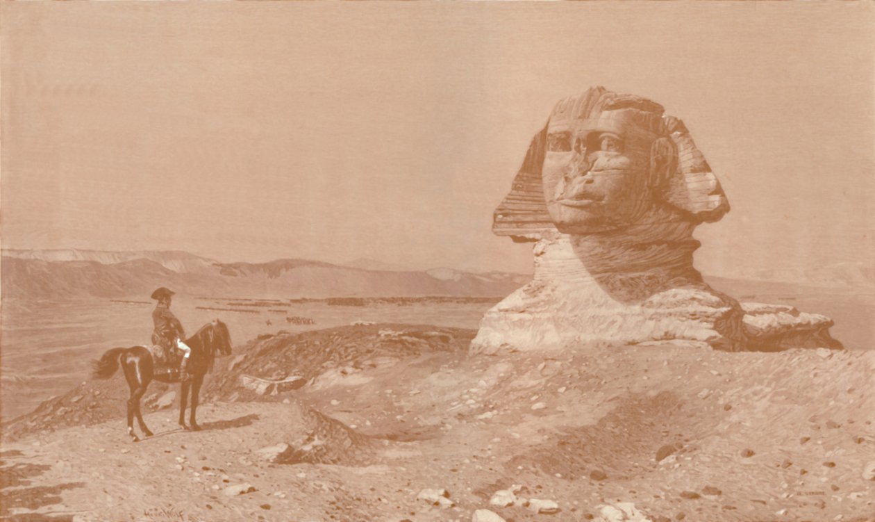 Bonaparte Antes da Esfinge, 1886, 1896 de Henry Wolf