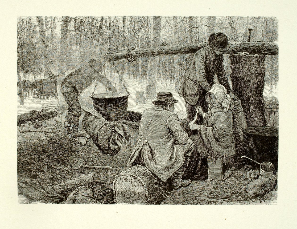 Cozinhar um jantar de acampamento de Henry Wolf