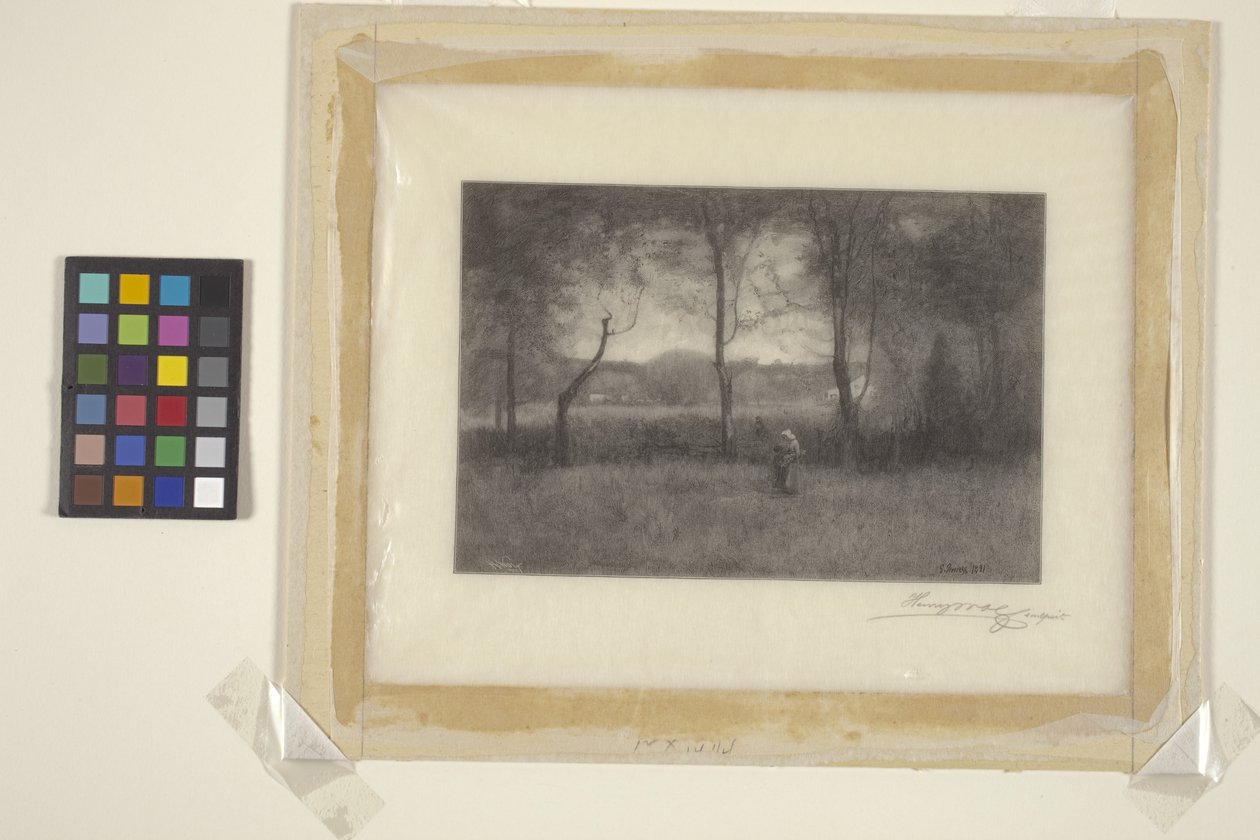 Paisagem (gravura em madeira) de Henry Wolf