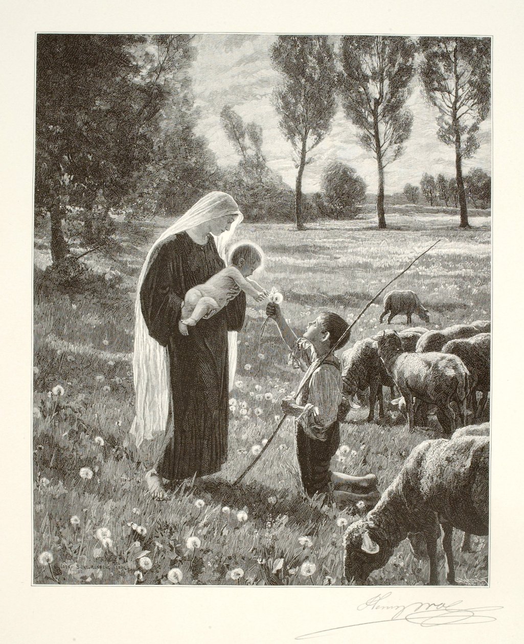 Maria encontra um pastor de Henry Wolf