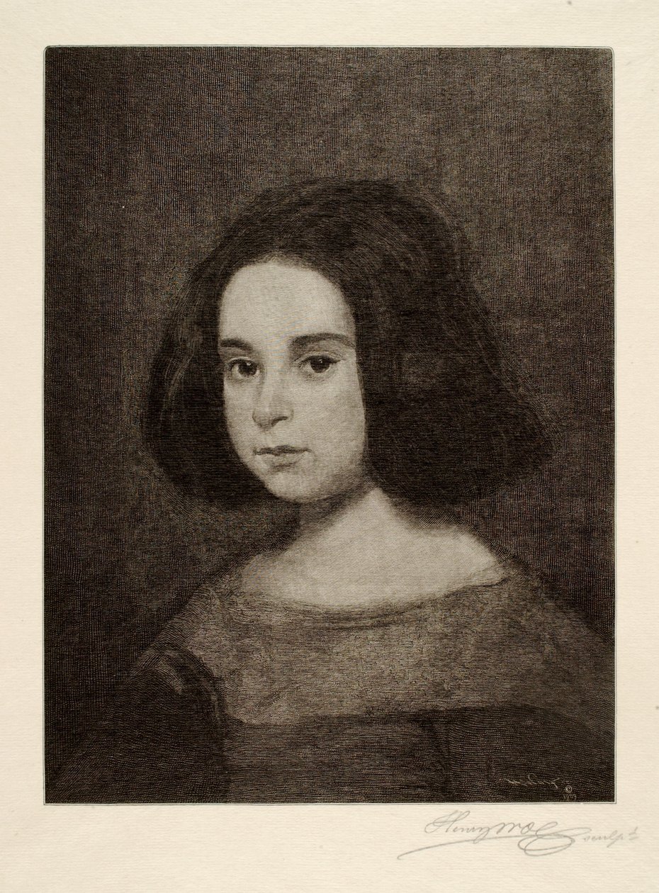 Retrato de uma jovem rapariga de Henry Wolf