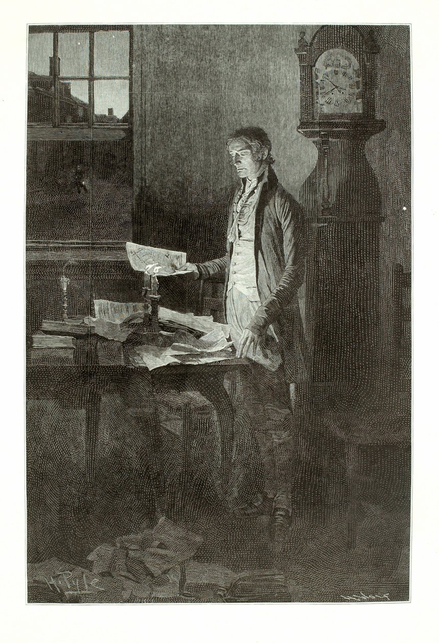 Thomas Jefferson, redação da Declaração de Independência de Henry Wolf