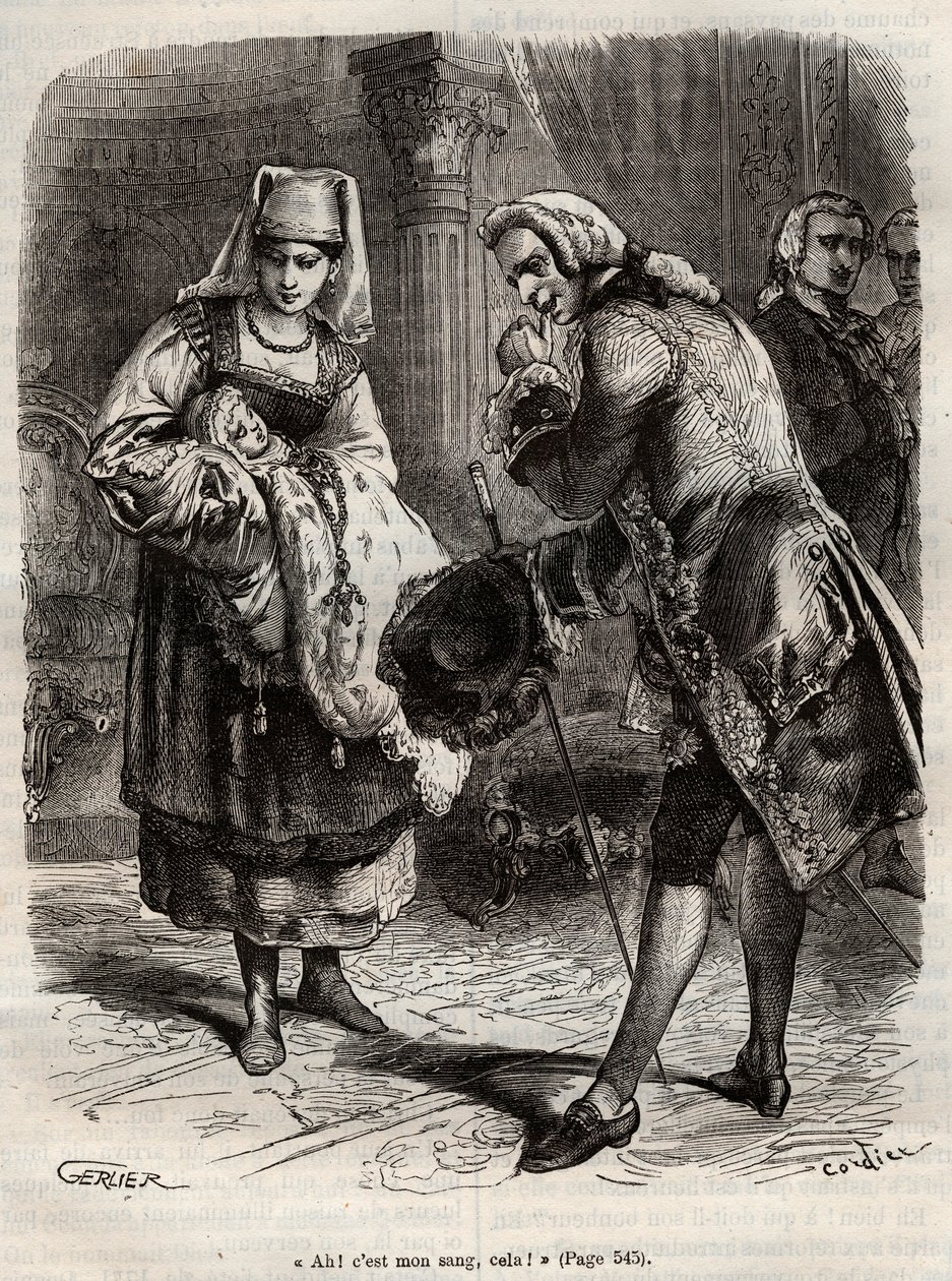 O Nascimento de Louise Auguste, Duquesa de Augustenborg (gravura) de Henry de Kock