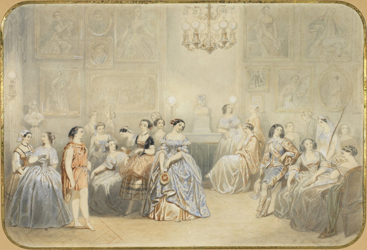 Élisa Rachel no foyer da Comédie Française de Henry de Montault