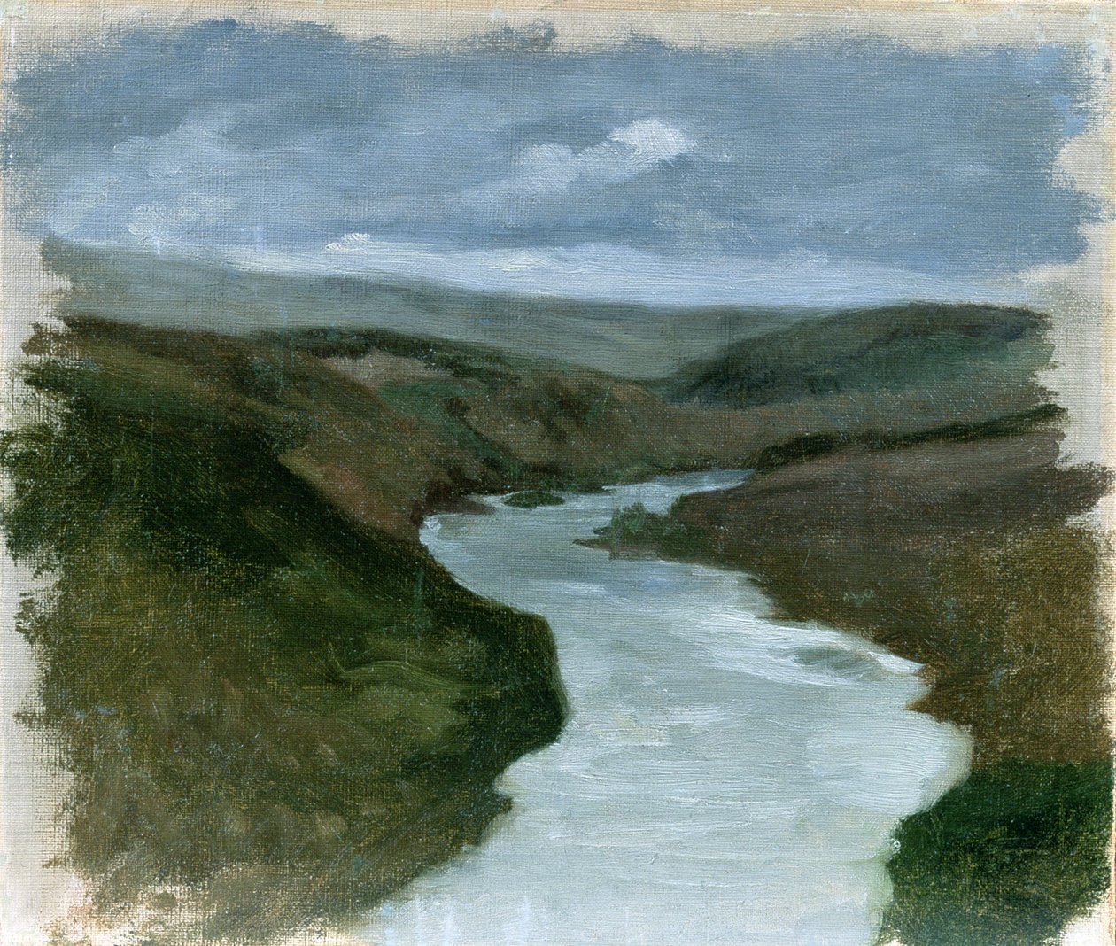 Paisagem do rio Dniepr, c.1878-89 de Henryk Hipolit Rodakowski