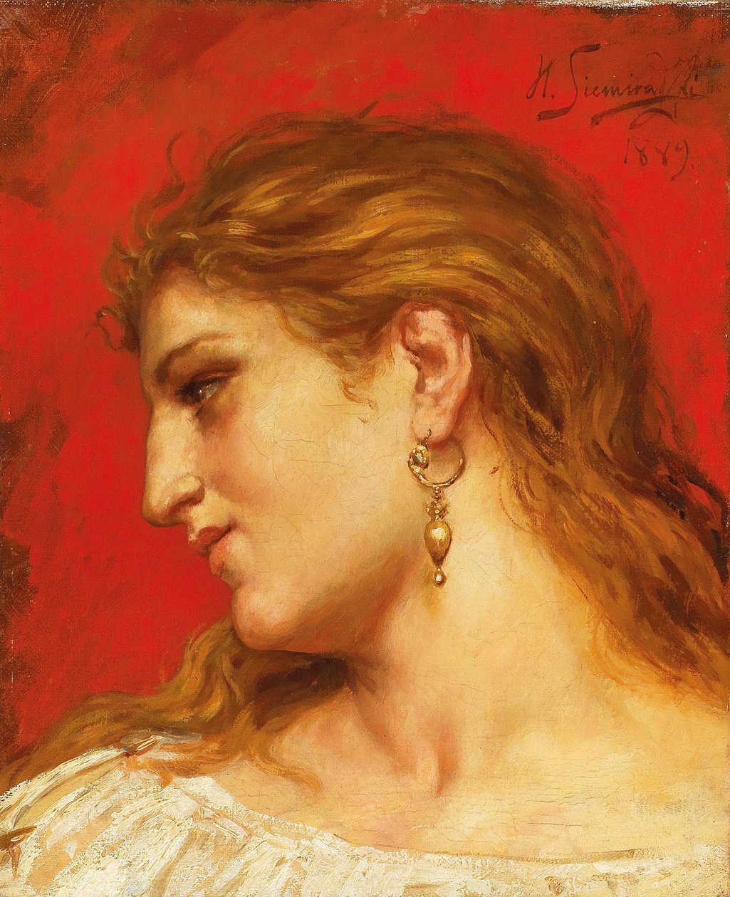 Estudo para a pintura Phryne no Festival de Poseidon em Eleusis de Henryk Siemiradzki