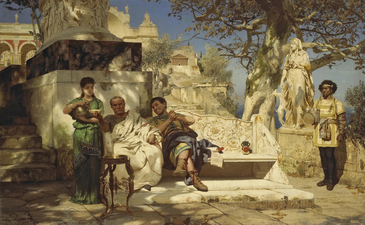 A sesta dos patrícios, 1881 de Henryk Siemiradzki