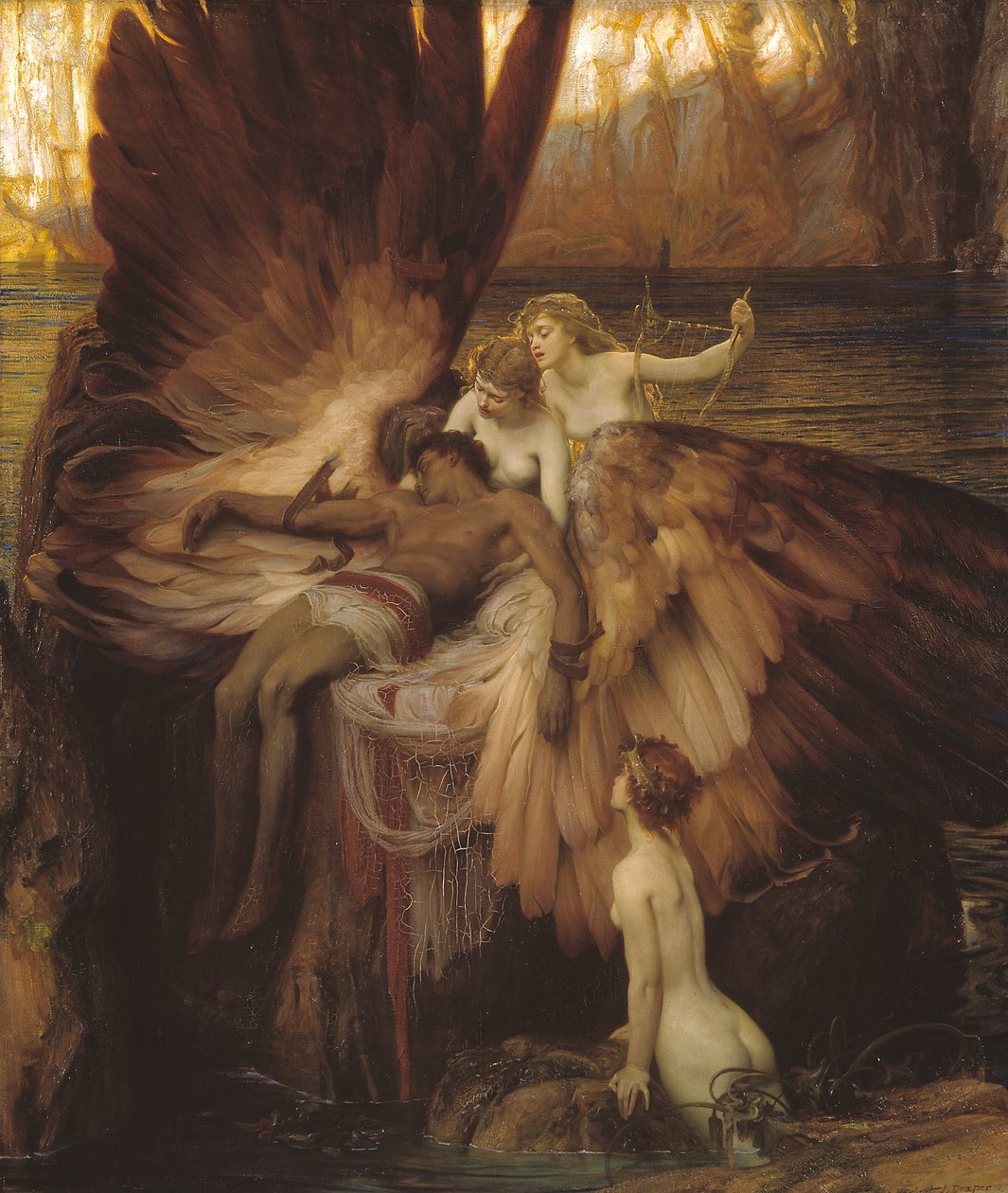 O lamento por Ícaro de Herbert James Draper