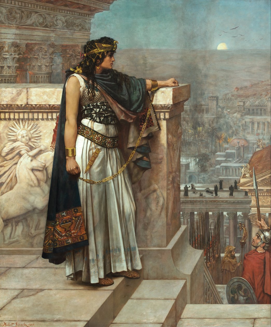 Zenobias última olhada em Palmyra de Herbert Gustave Schmalz