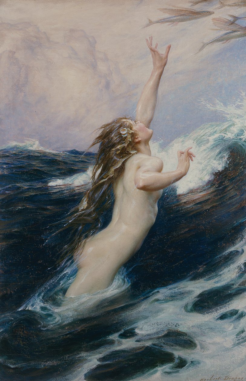 Peixe voador, 1910 de Herbert James Draper