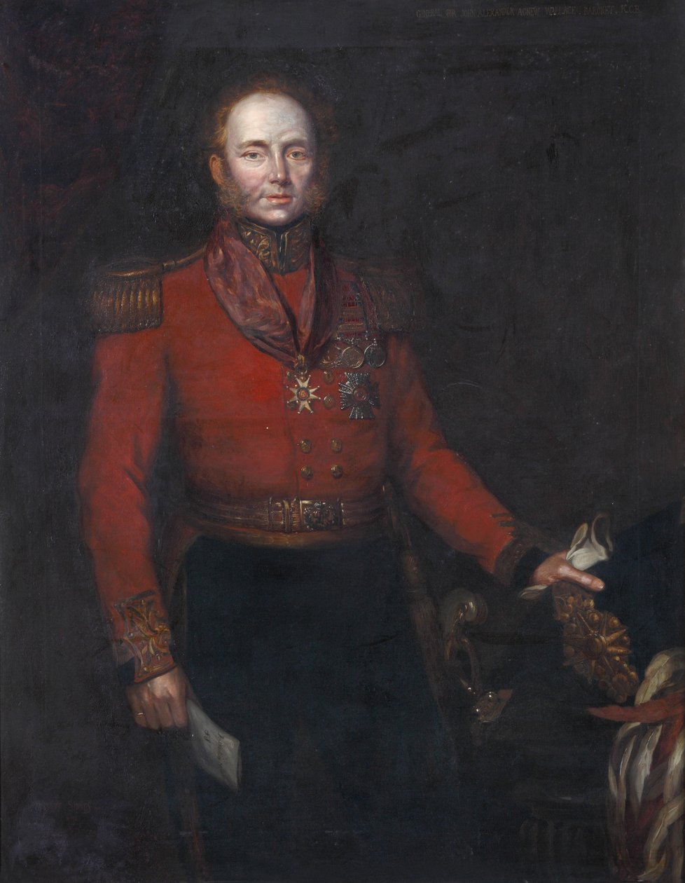 Major-General John Alexander Dunlop Agnew Wallace, cerca de 1829 de Herbert Sidney