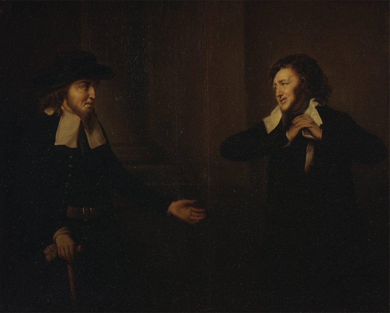 Shylock e Tubal do Mercador de Veneza de Herbert Stoppelaer