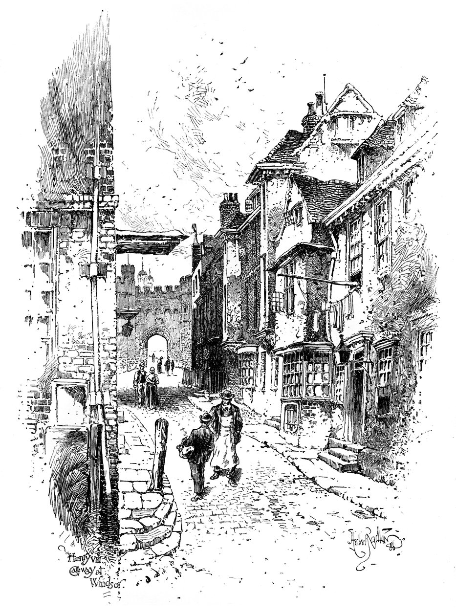 Portal de Henrique VIII, Castelo de Windsor, c1888. de Herbert Arthur
