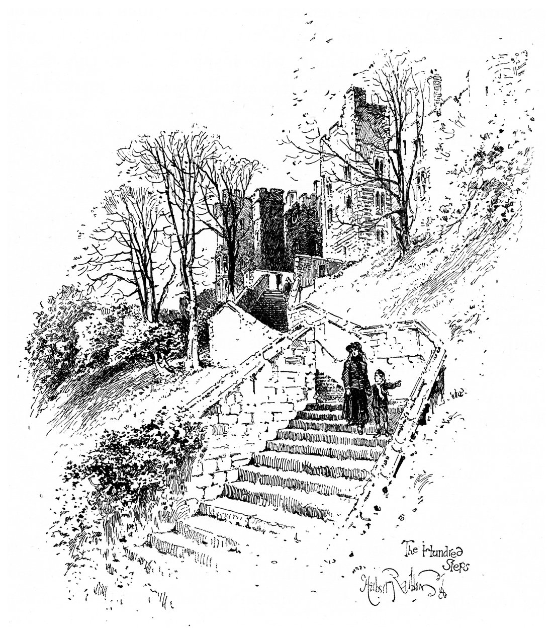As cem etapas, Castelo de Windsor, c1888. de Herbert Arthur