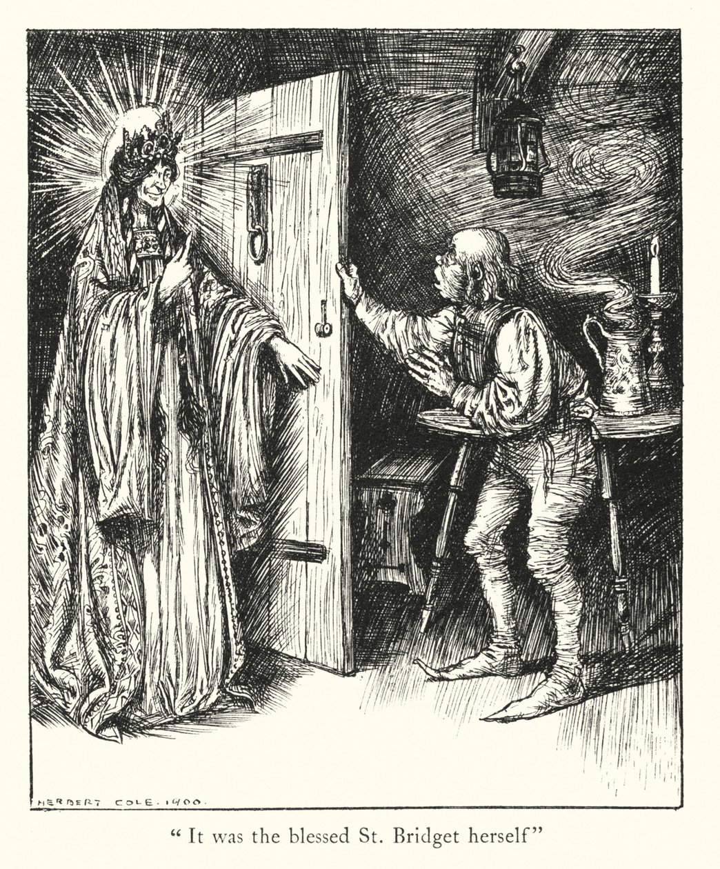 Lendas de Ingoldsby: Golfinho cinzento (litografia) de Herbert Cole