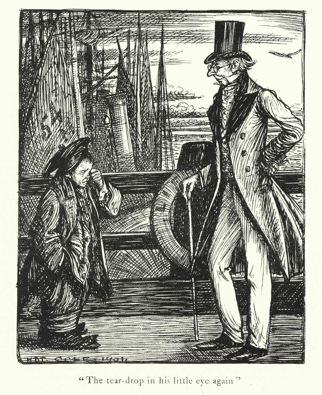 Lendas de Ingoldsby: Desventuras em Margate (litografia) de Herbert Cole