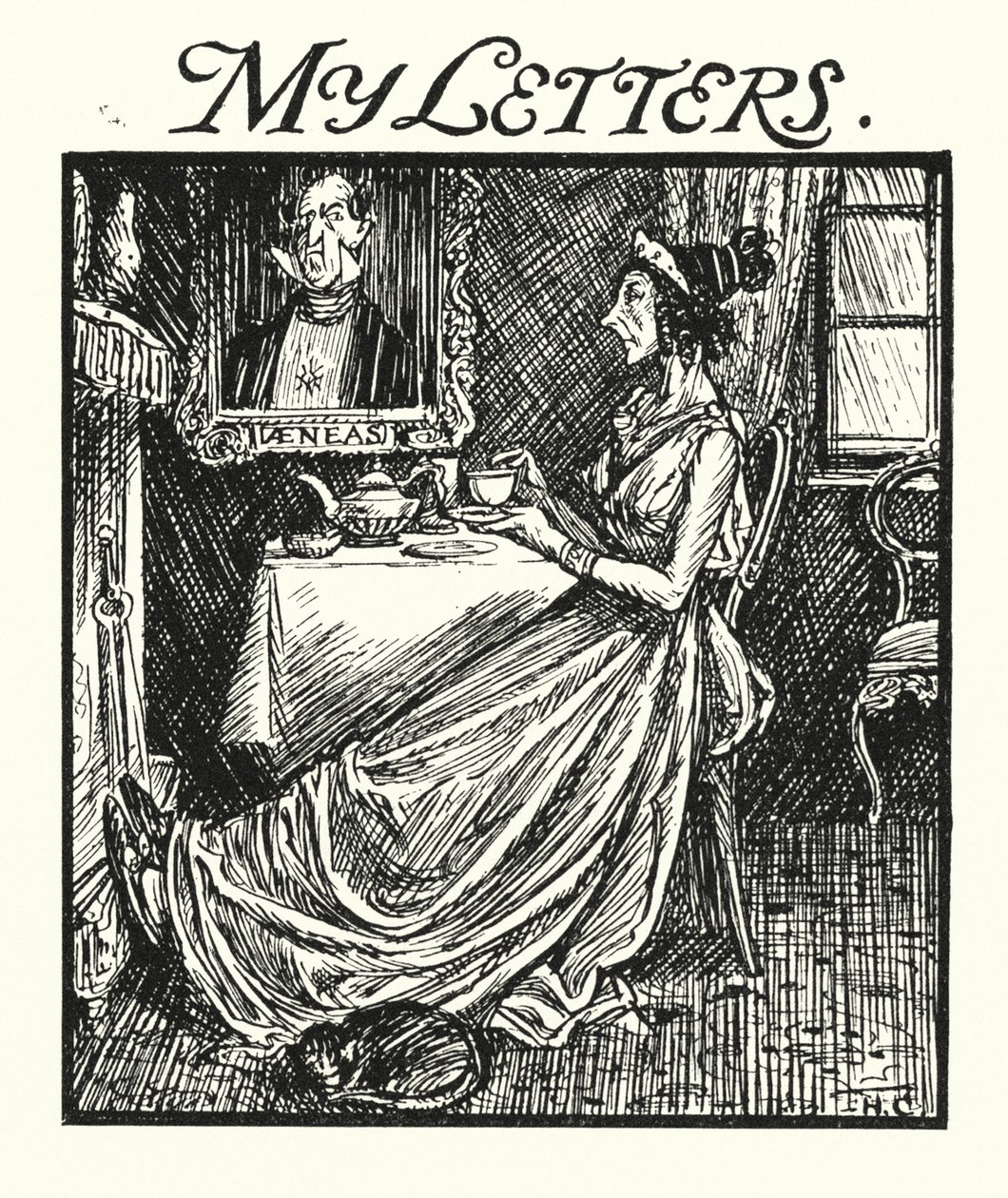 Lendas de Ingoldsby: As minhas cartas (litografia) de Herbert Cole